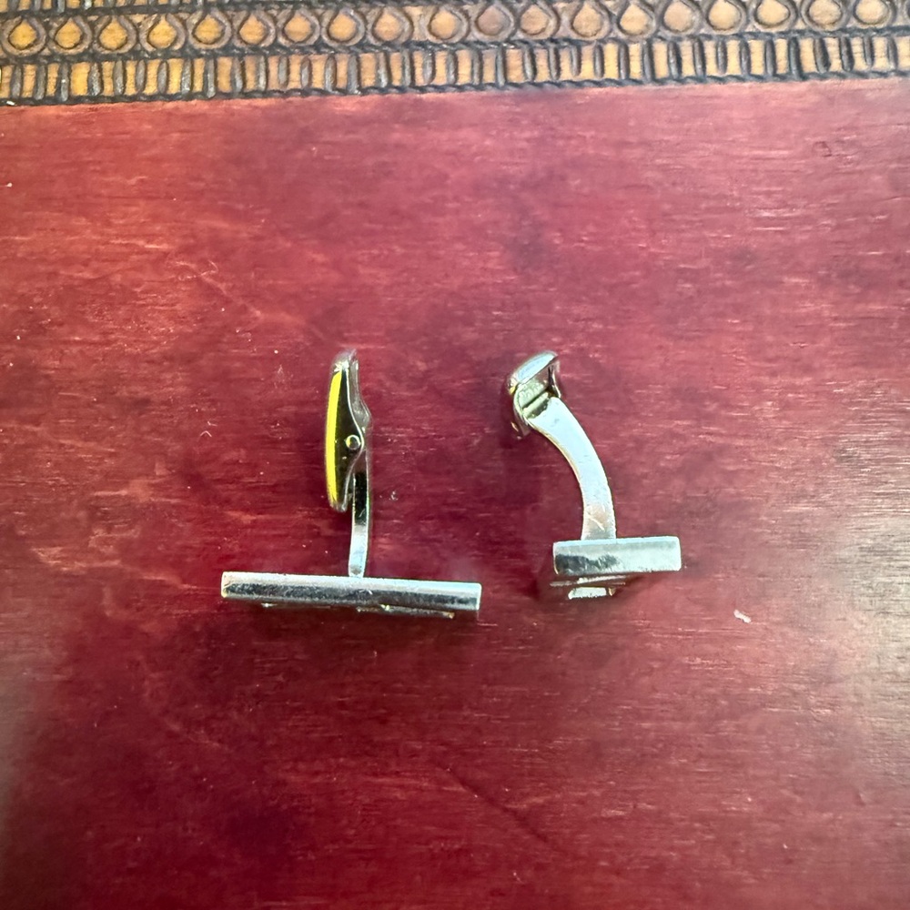 Dunhill Silver Rectangular Cufflinks - image 2